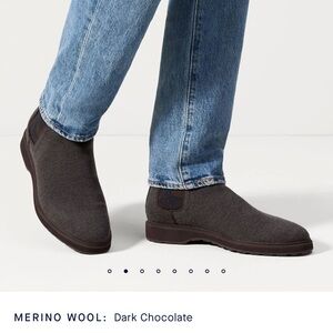 Brand new men’s Rothy’s Chelsea Boot in Dark Chocolate